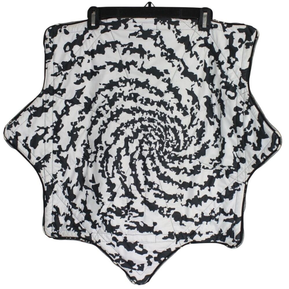 Mougee 27" Flowstar Black White Swirl 2 Tone Spin Flow Toy Festival Rave Prop